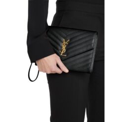 YSL Monogram Flap Clutch Bag